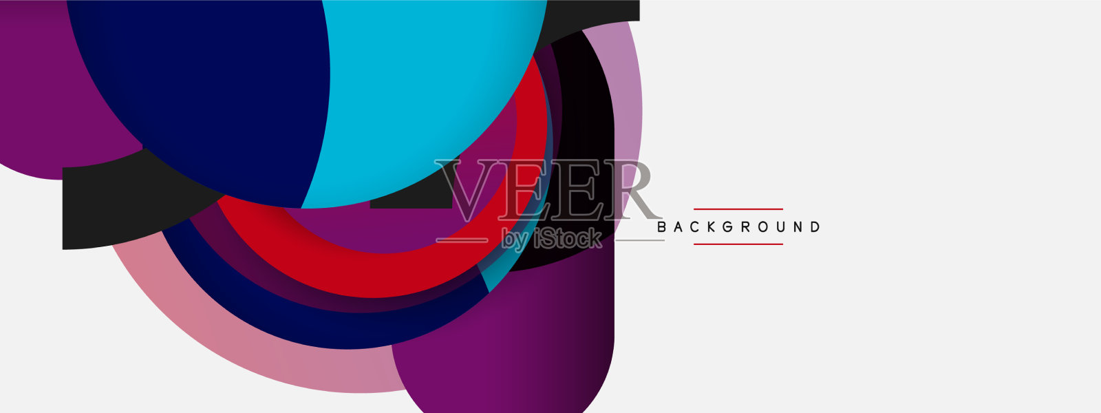 圆形和圆形形状抽象的背景插画图片素材