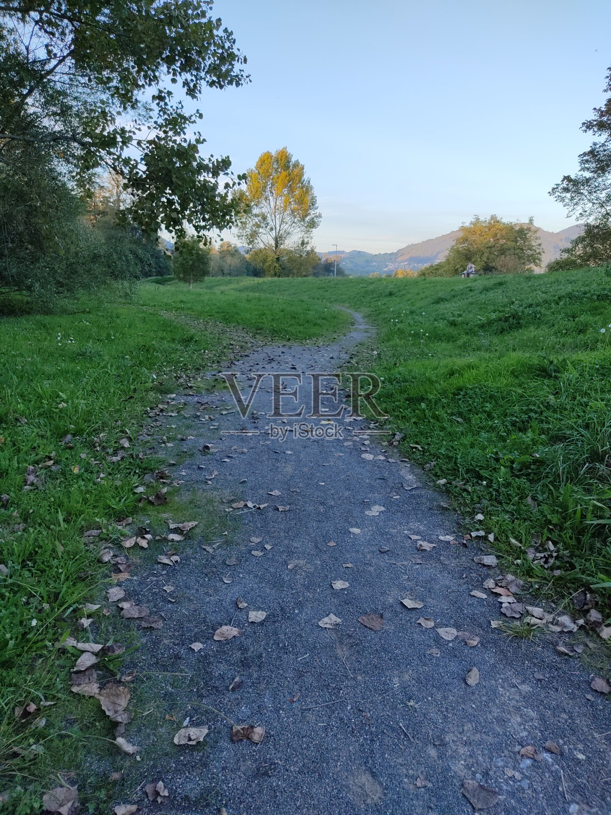 河边散步道上的乡间小路照片摄影图片