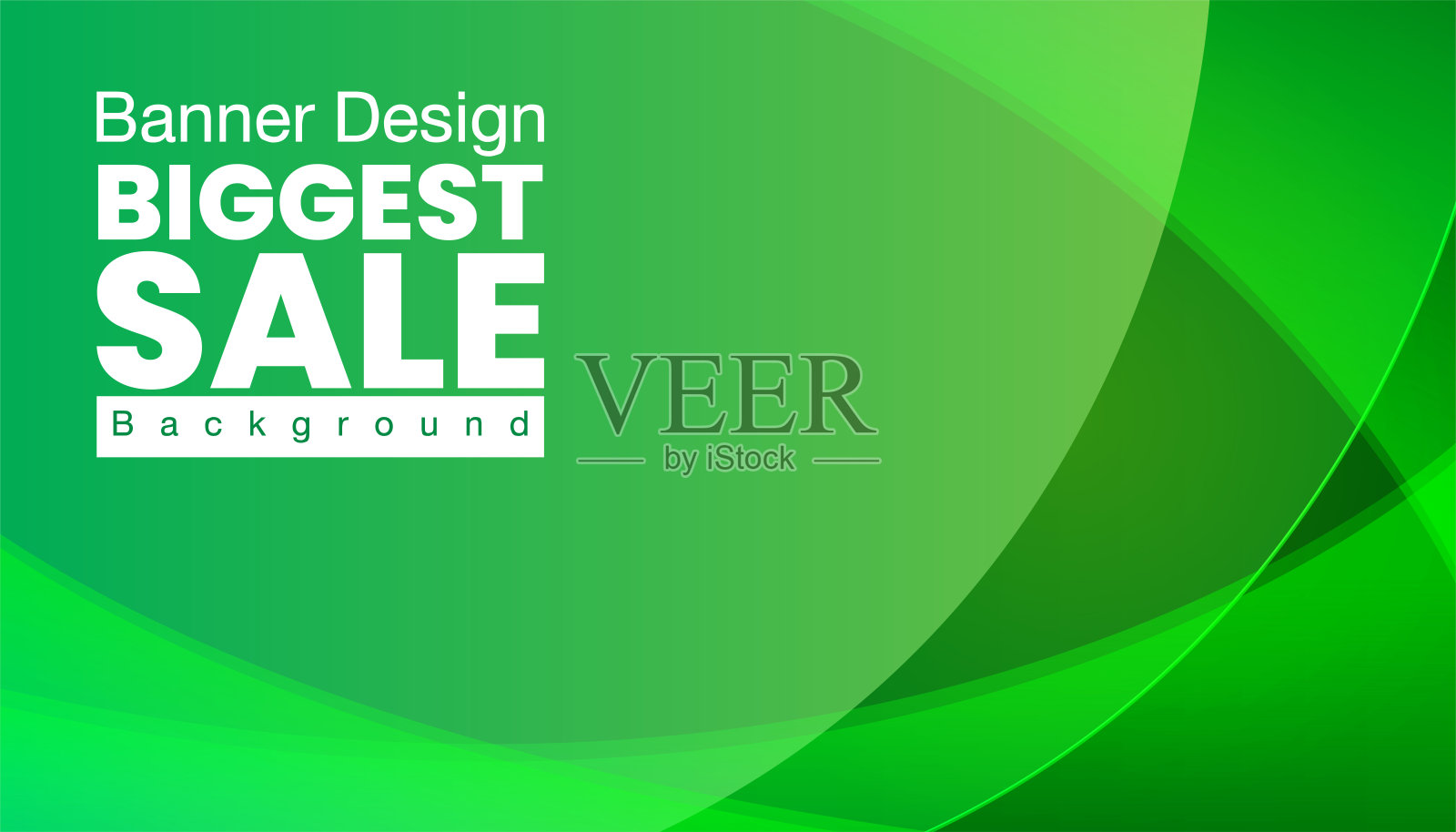 绿色背景矢量插图照明效果图形的文字和留言板设计信息图插画图片素材