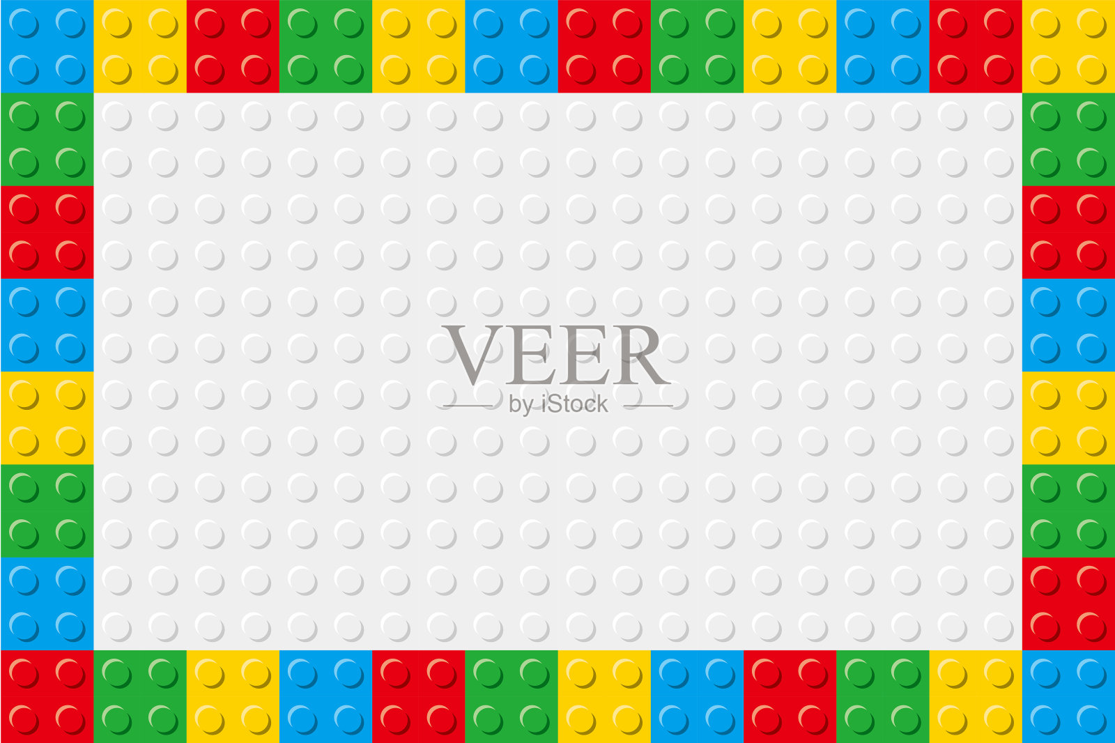 彩色玩具块背景材料插画图片素材