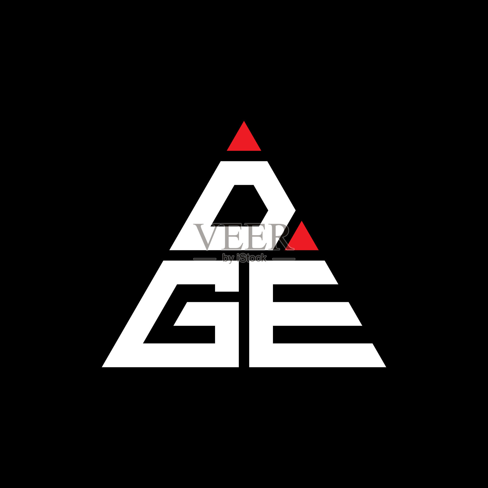 边三角形字母标志设计用三角形插画图片素材