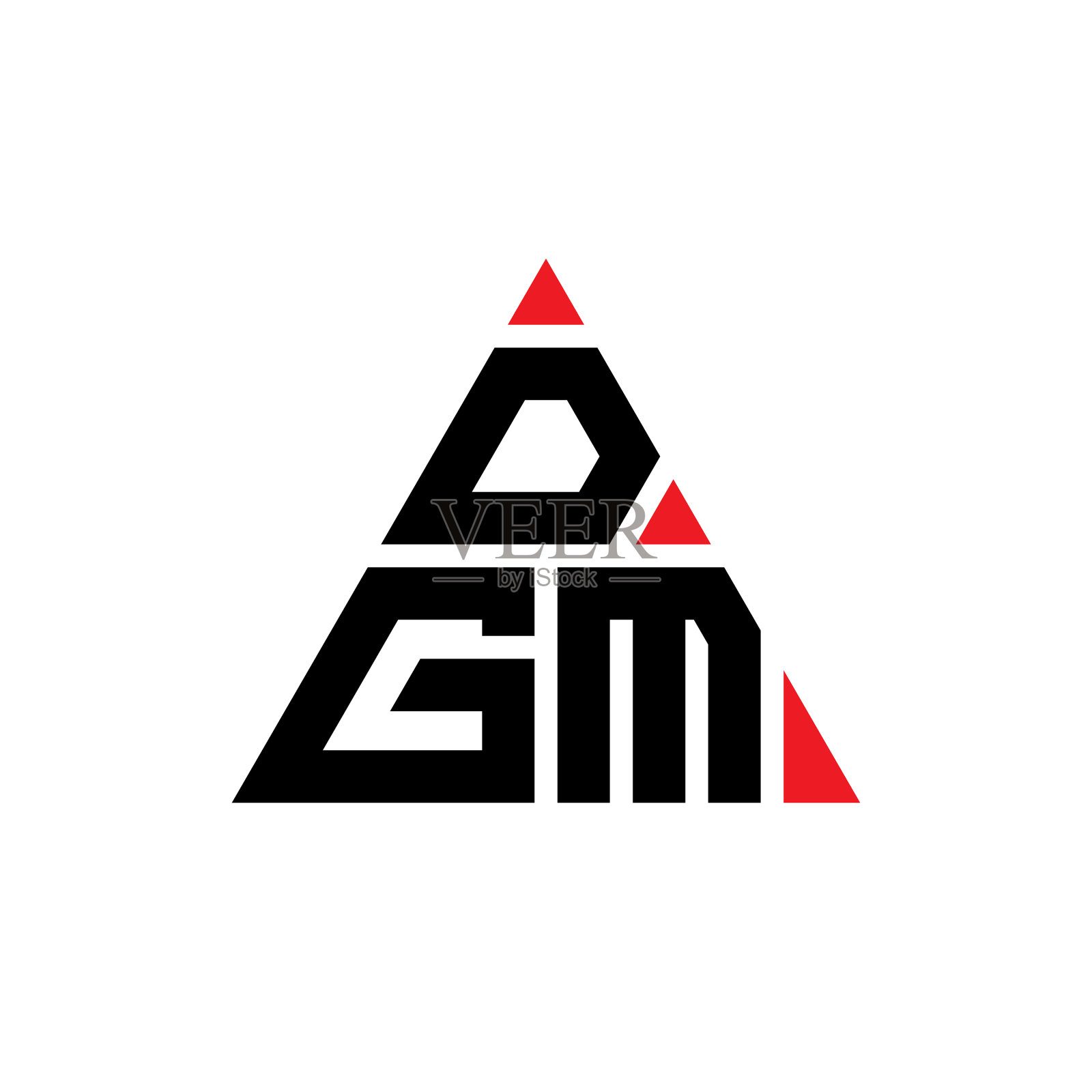 DGM三角形字母标志设计用三角形插画图片素材