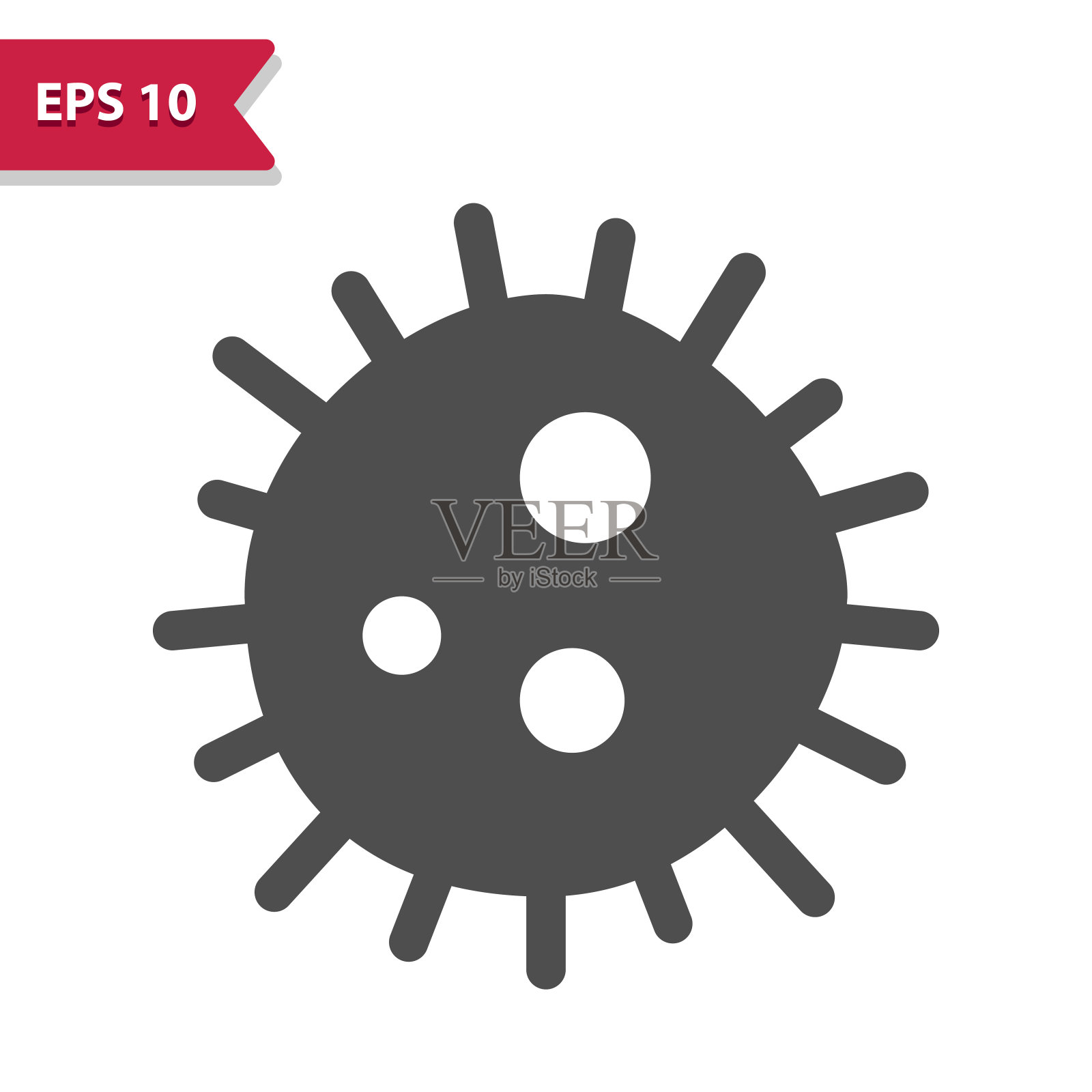 病毒，细菌，细菌图标插画图片素材