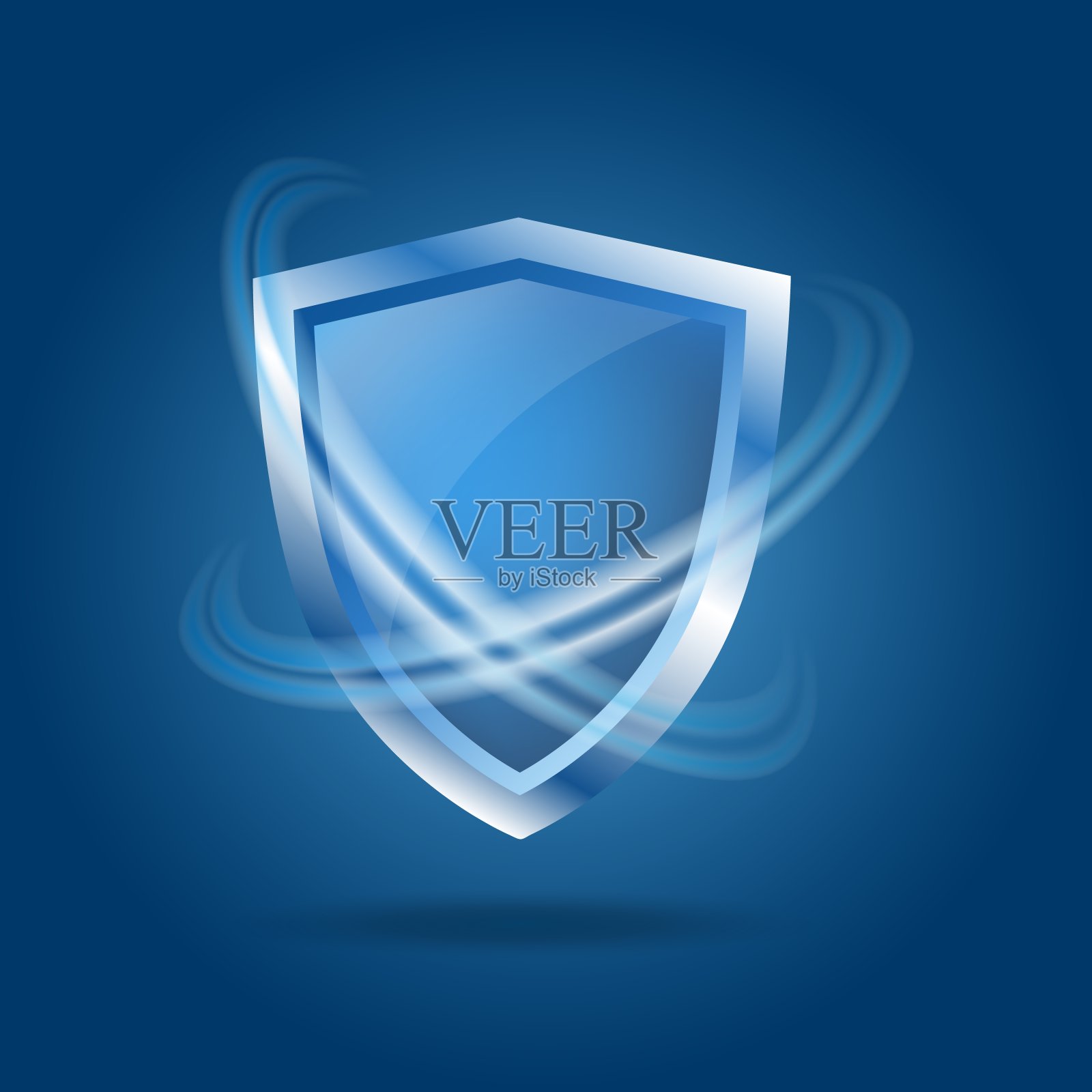 透明的护盾插画图片素材