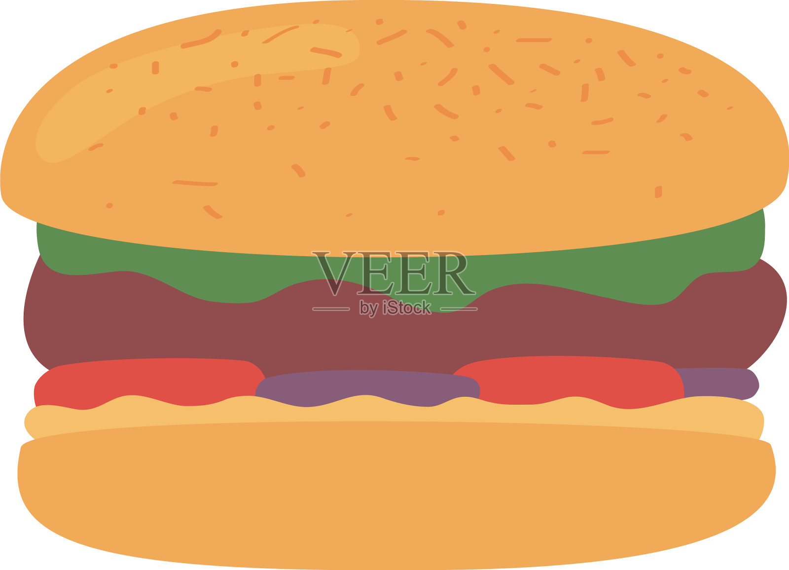 汉堡包快餐设计元素图片