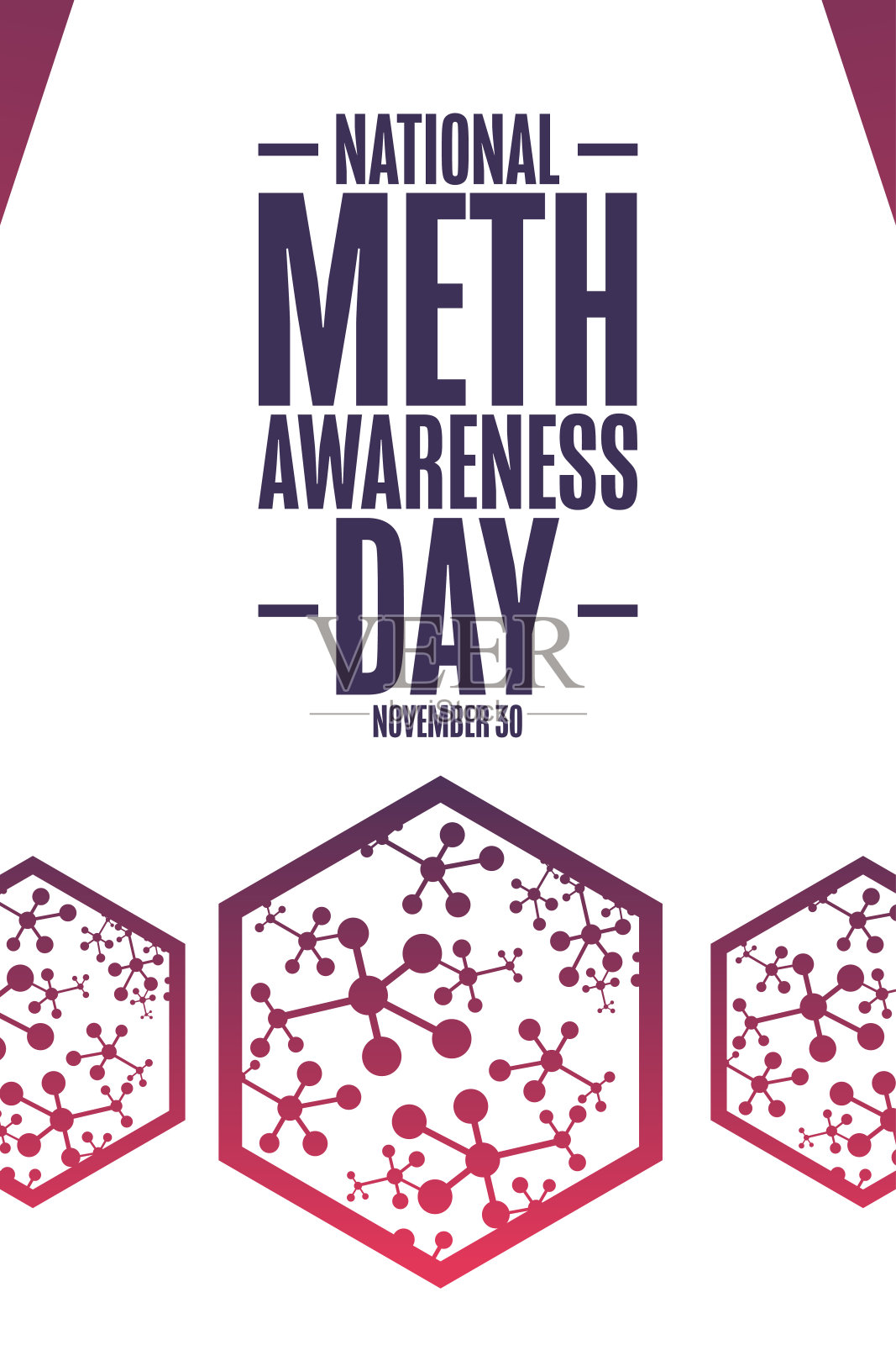 全国冰毒意识日。11月30日。节日的概念。模板背景，旗帜，卡片，海报与文字题词。向量EPS10插图。插画图片素材