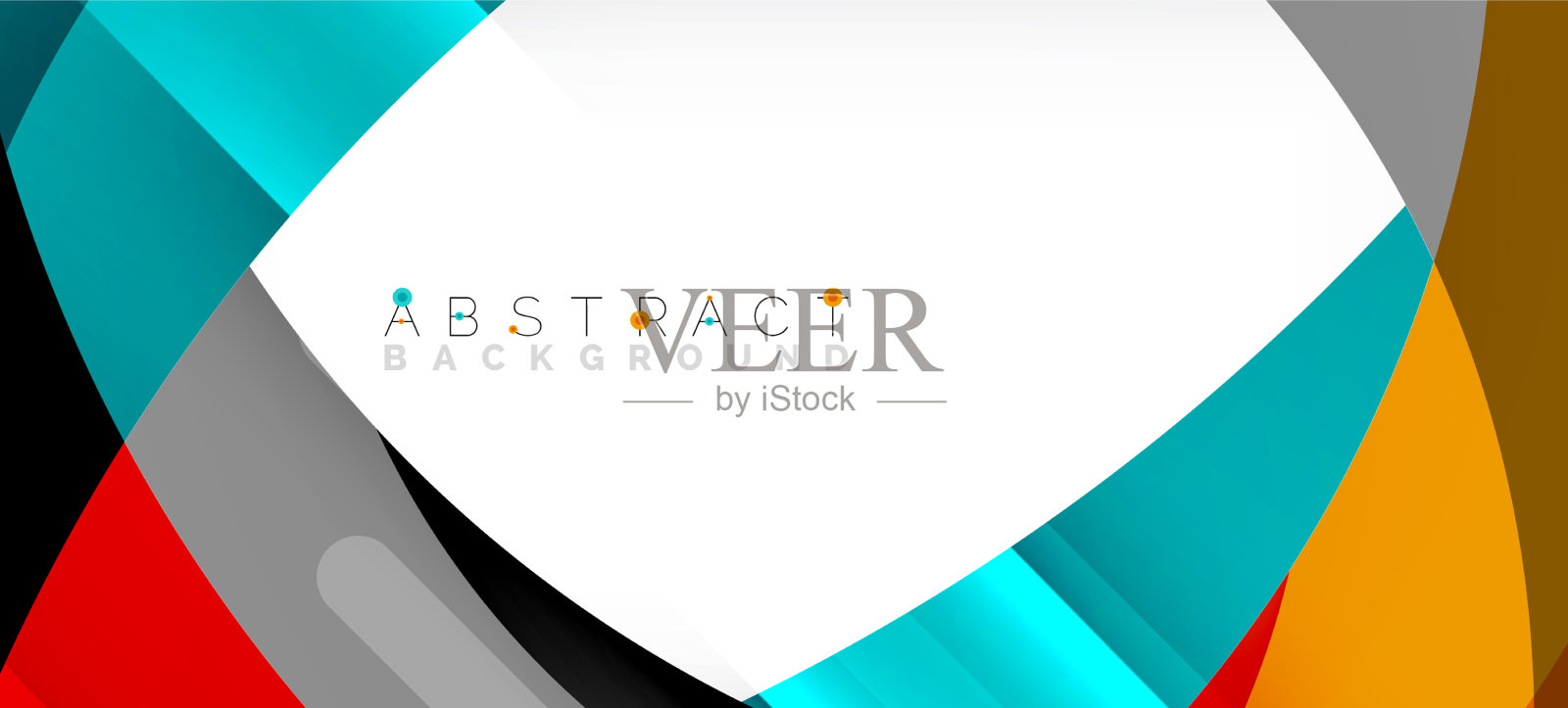 颜色圈形状最小的几何背景插画图片素材