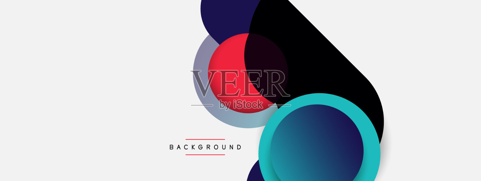 圆形和圆形形状抽象的背景插画图片素材