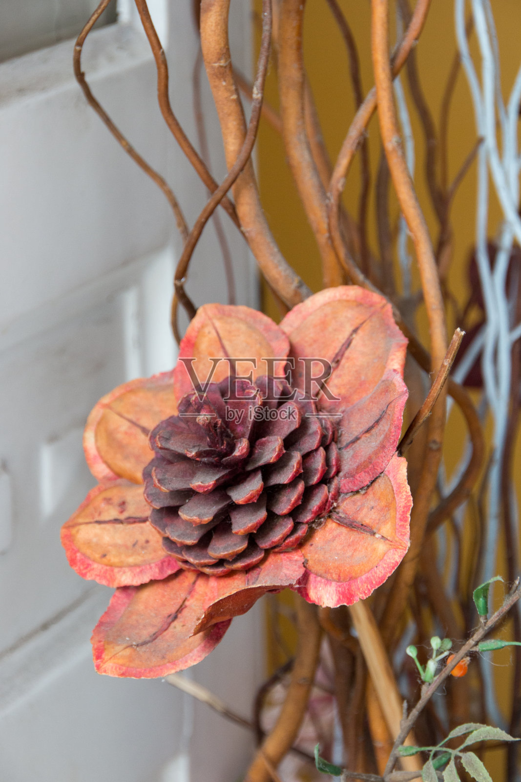 巴西里约热内卢的木花装饰。照片摄影图片