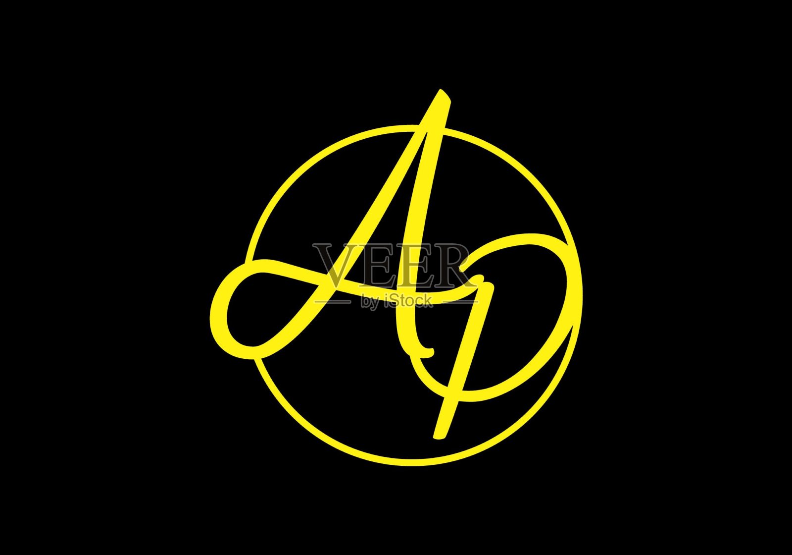 简单和干净的图形的美联社首字母设计插画图片素材