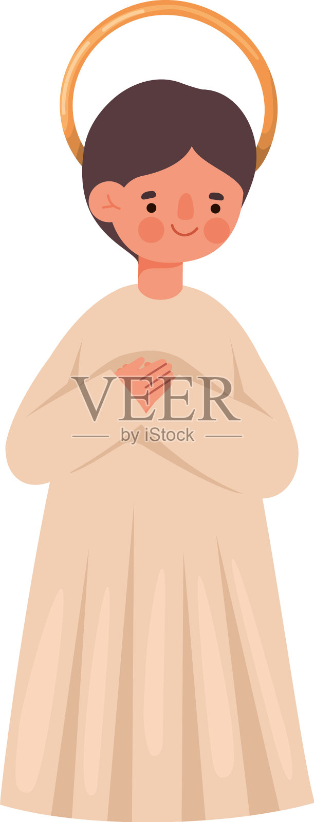 耶稣的小图标插画图片素材