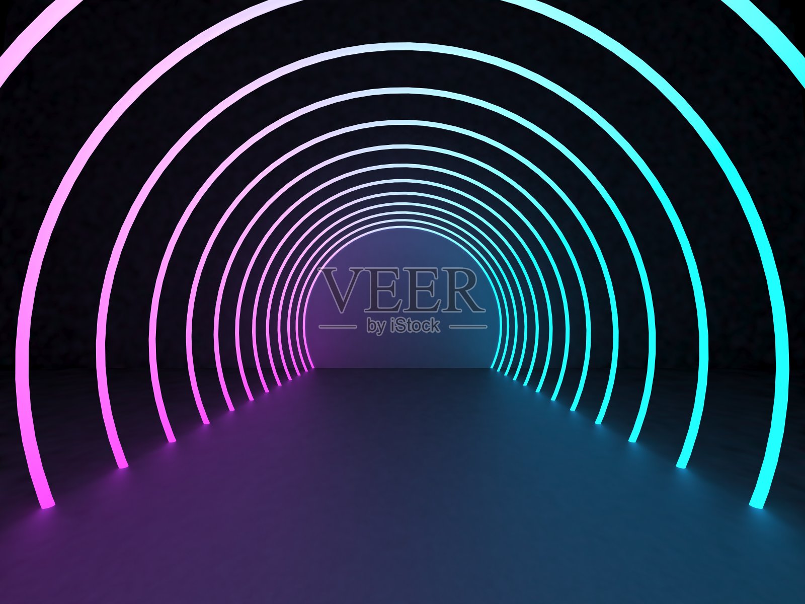 带照明的空房间照片摄影图片