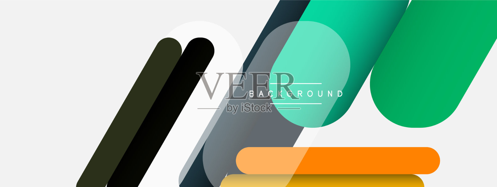 抽象背景圆形线条插画图片素材