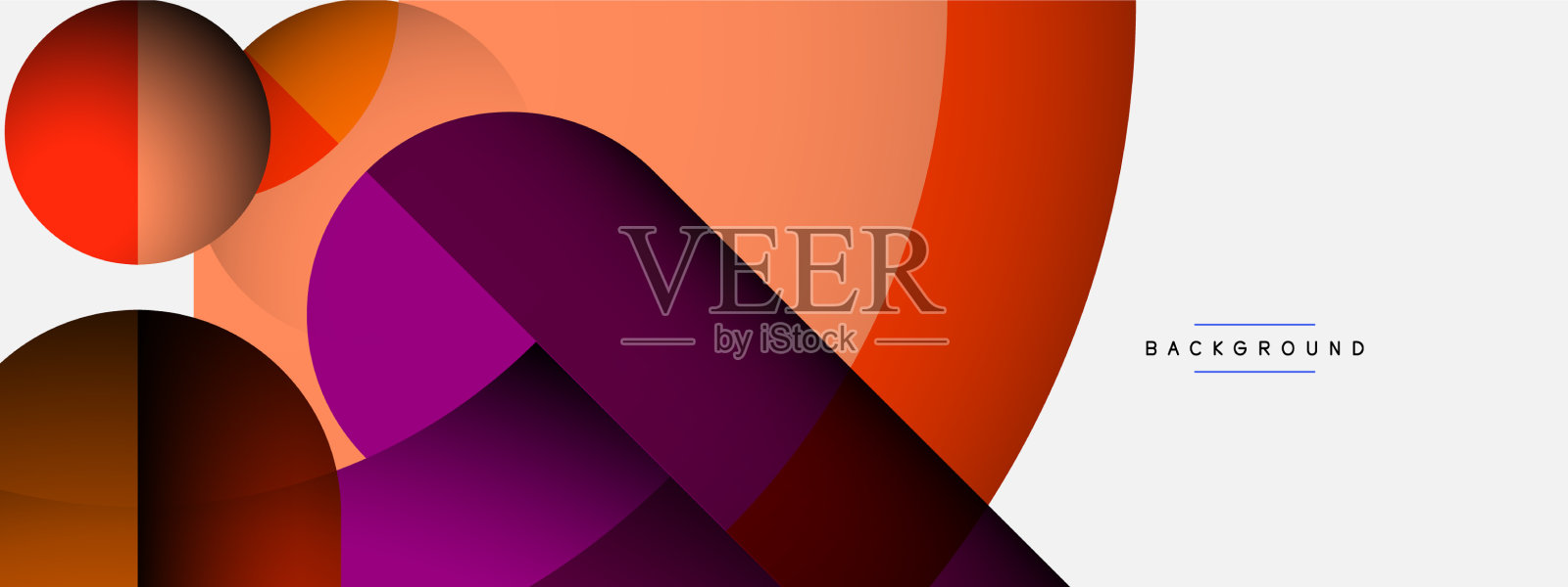 时尚的形状，颜色，最小的设计构成插画图片素材