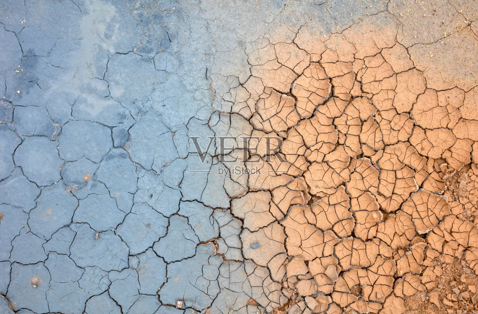 来自冰岛地热地区的干泥图案，Hverir照片摄影图片