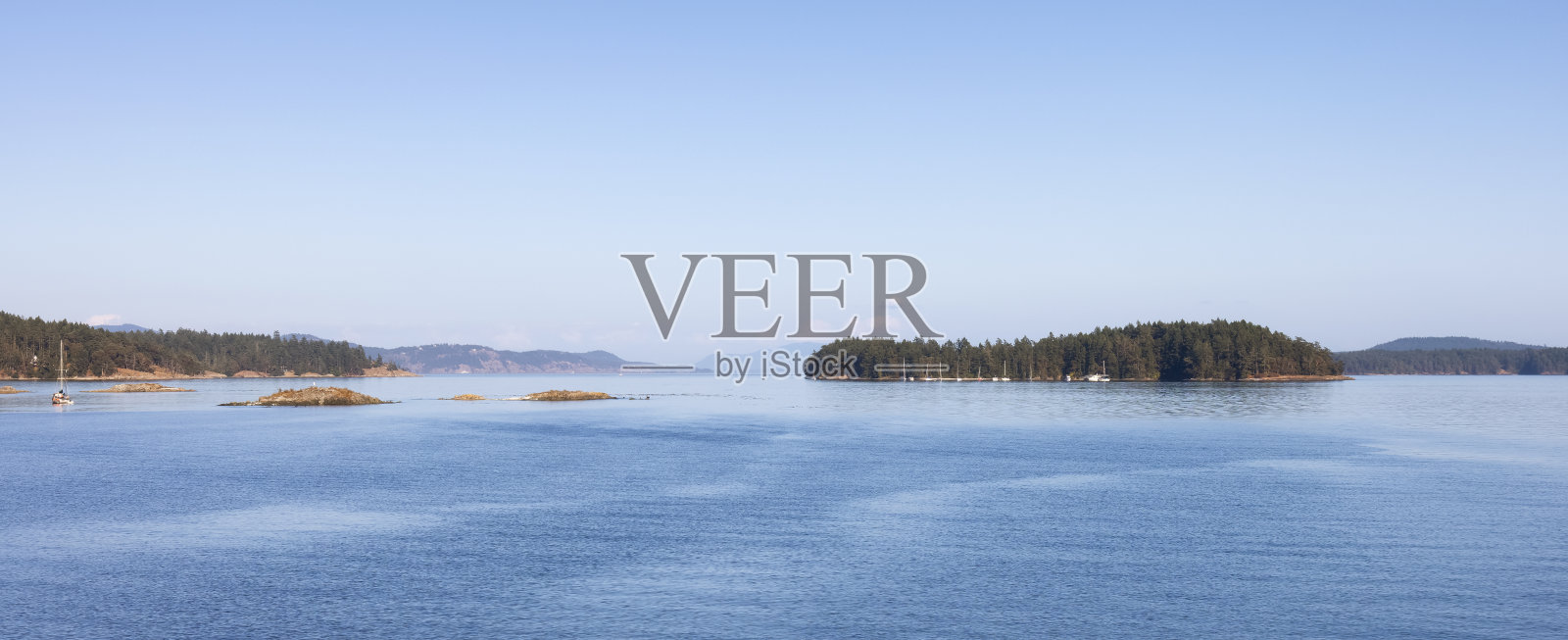 太平洋西海岸的墨西哥湾群岛照片摄影图片