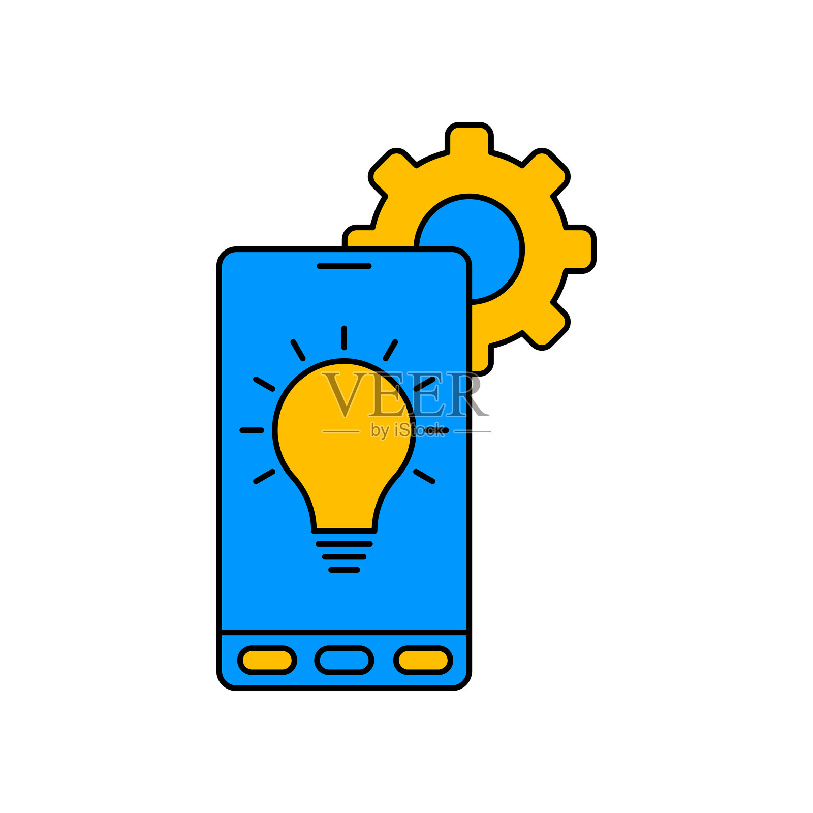 移动工程图标向量图标素材