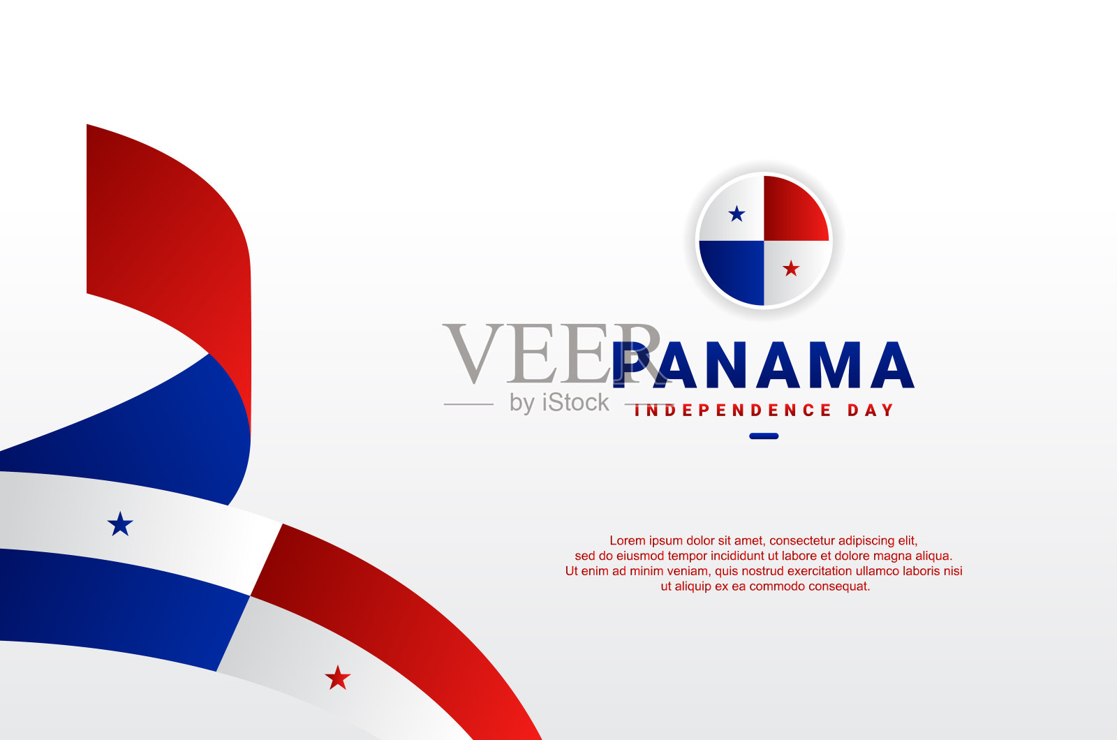 巴拿马独立日问候时刻设计背景插画图片素材