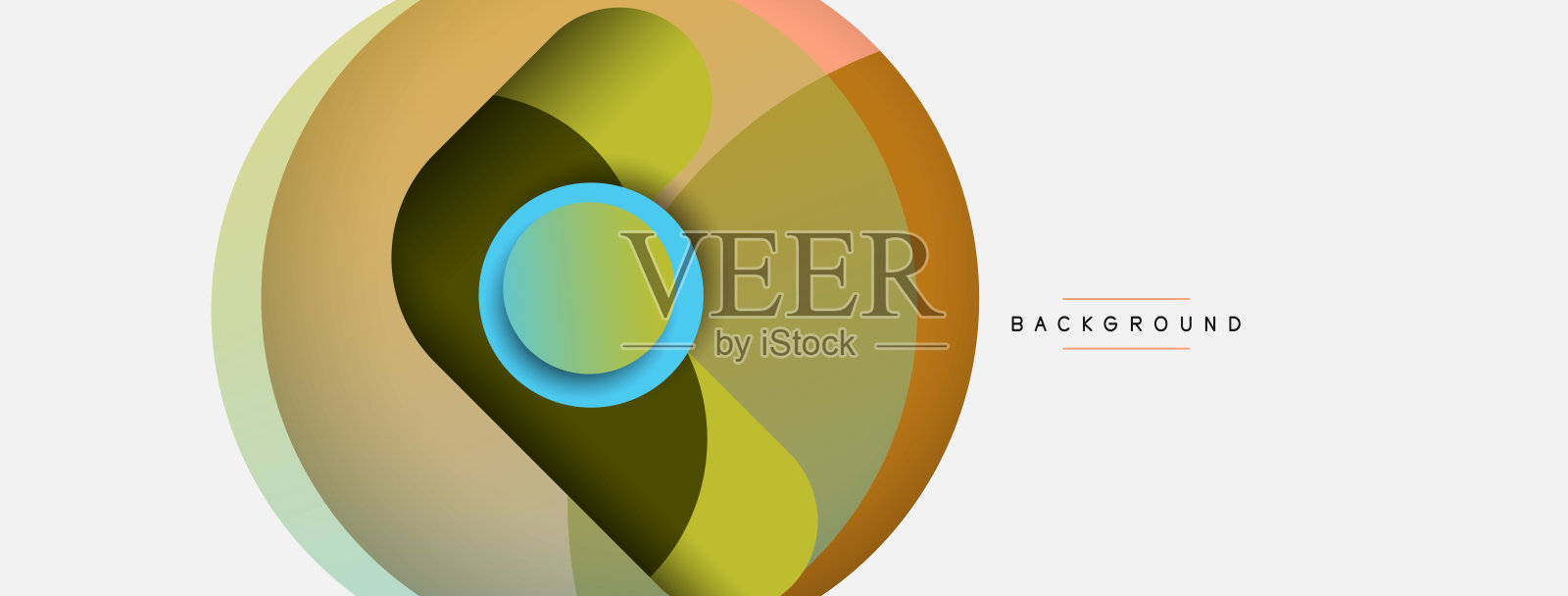 矢量圆形圆形最小的几何背景。矢量插图壁纸旗帜背景或着陆页插画图片素材