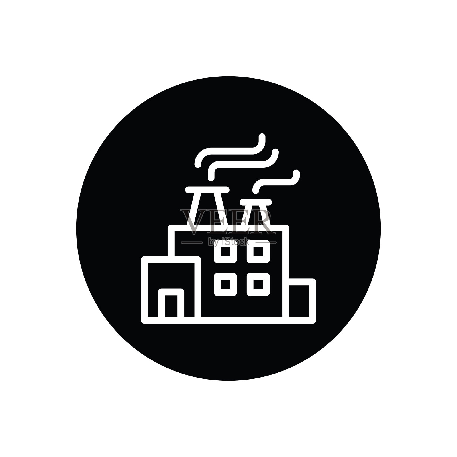 工厂字形图标插画图片素材