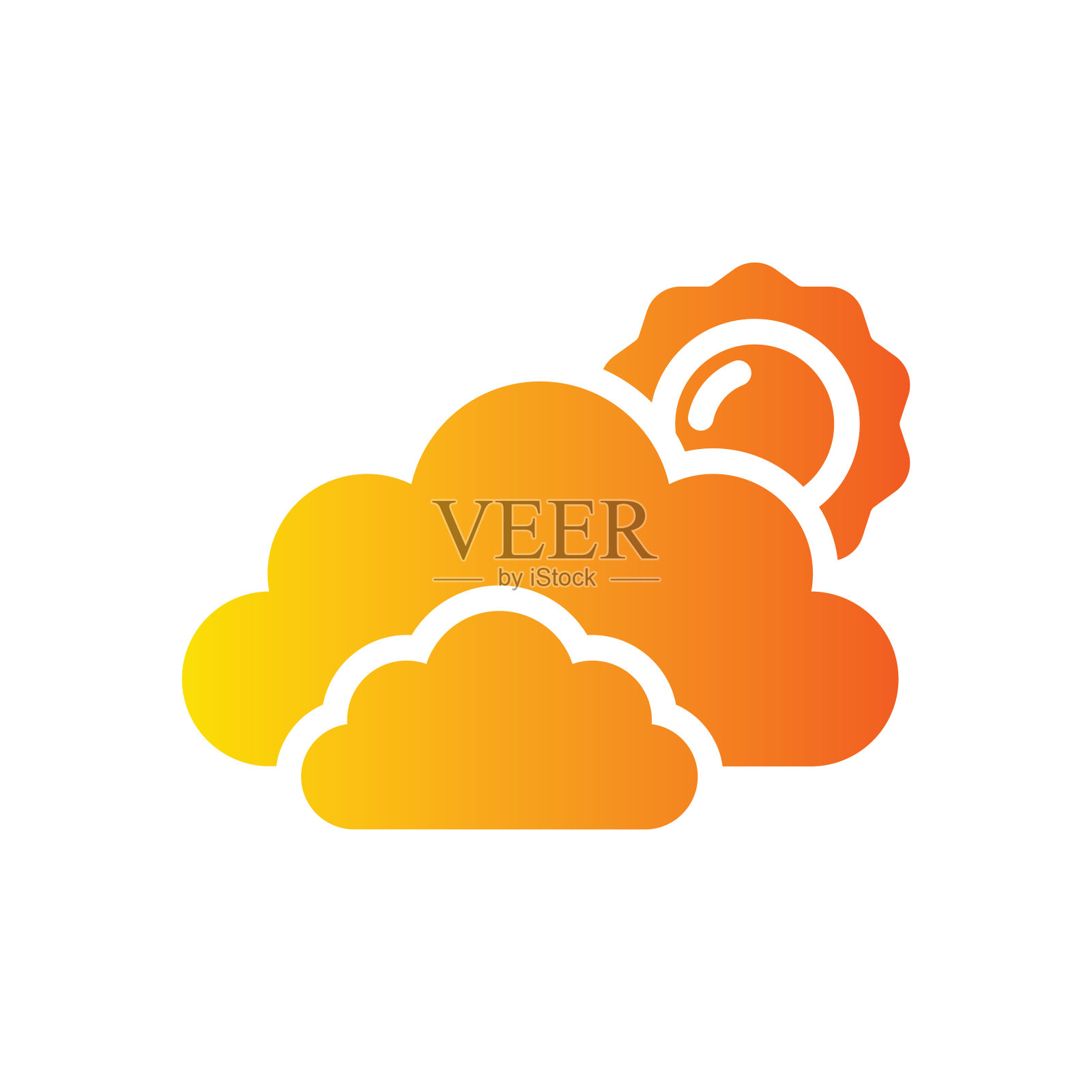 叶子梯度图标插画图片素材