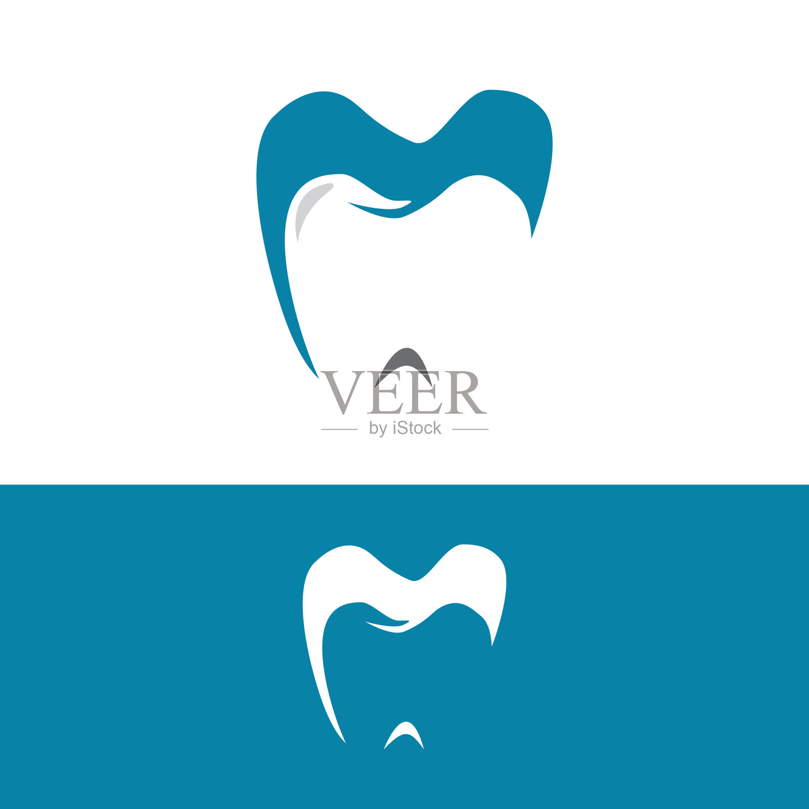 牙科标志在时髦的插图插画图片素材