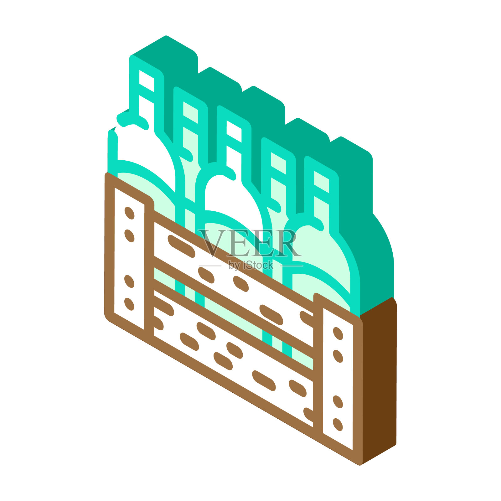 酒盒等距图标矢量插图插画图片素材