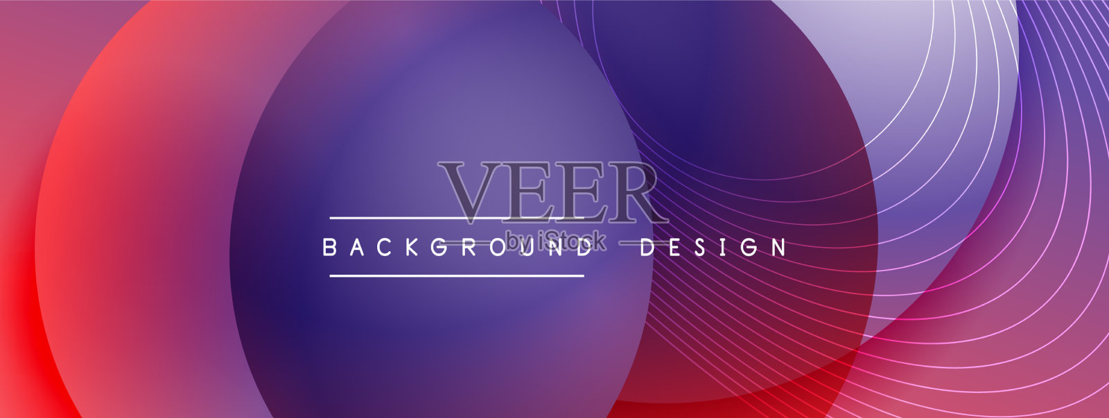 带有阴影的渐变圆形技术插画图片素材