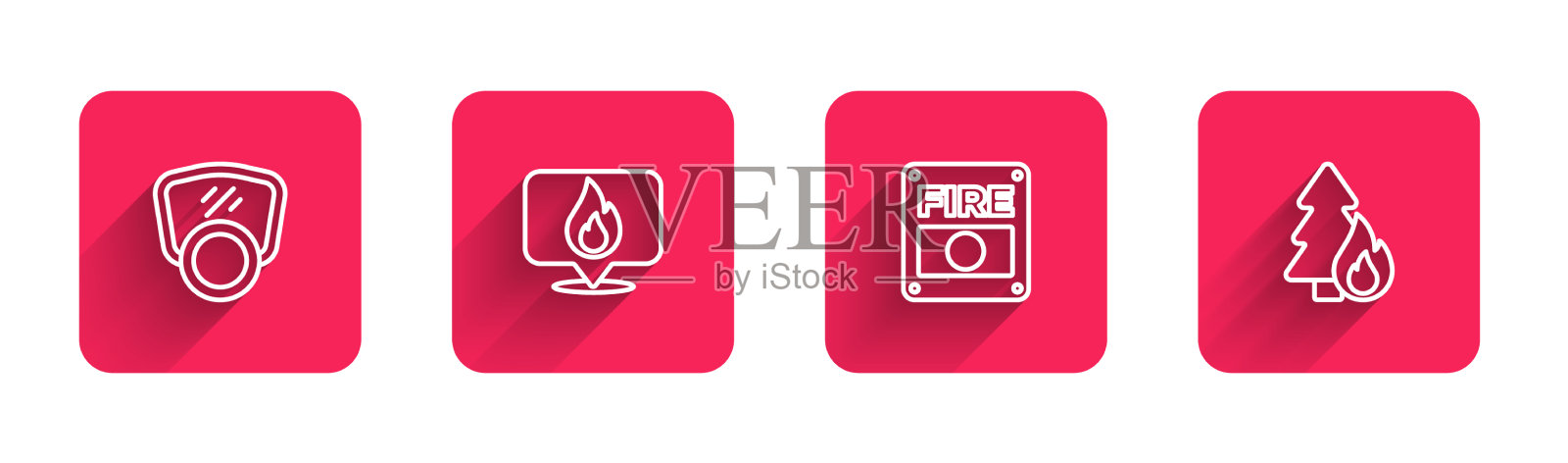 设置防毒面具线位置有火种火种图标素材