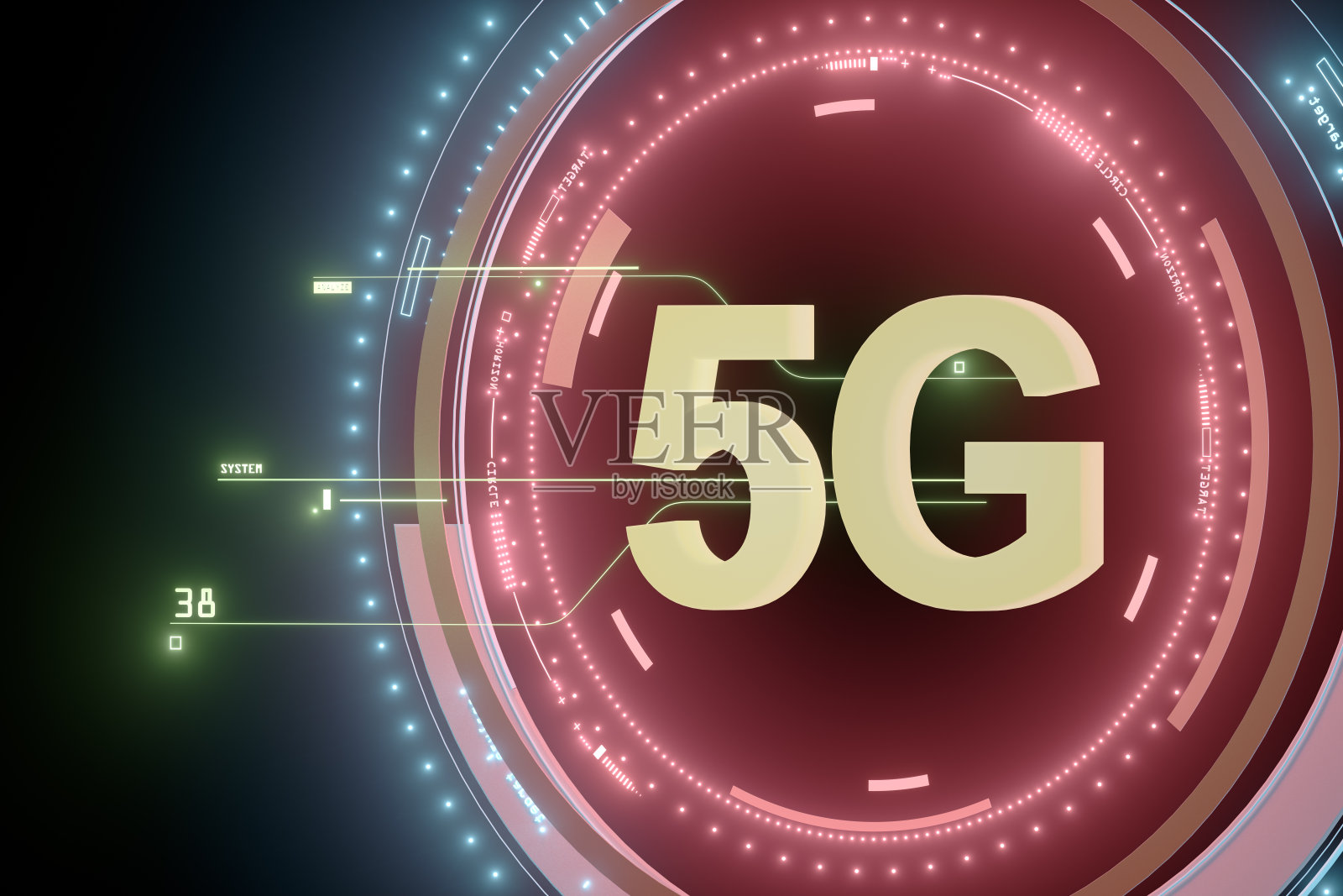 5G Hud技术背景照片摄影图片