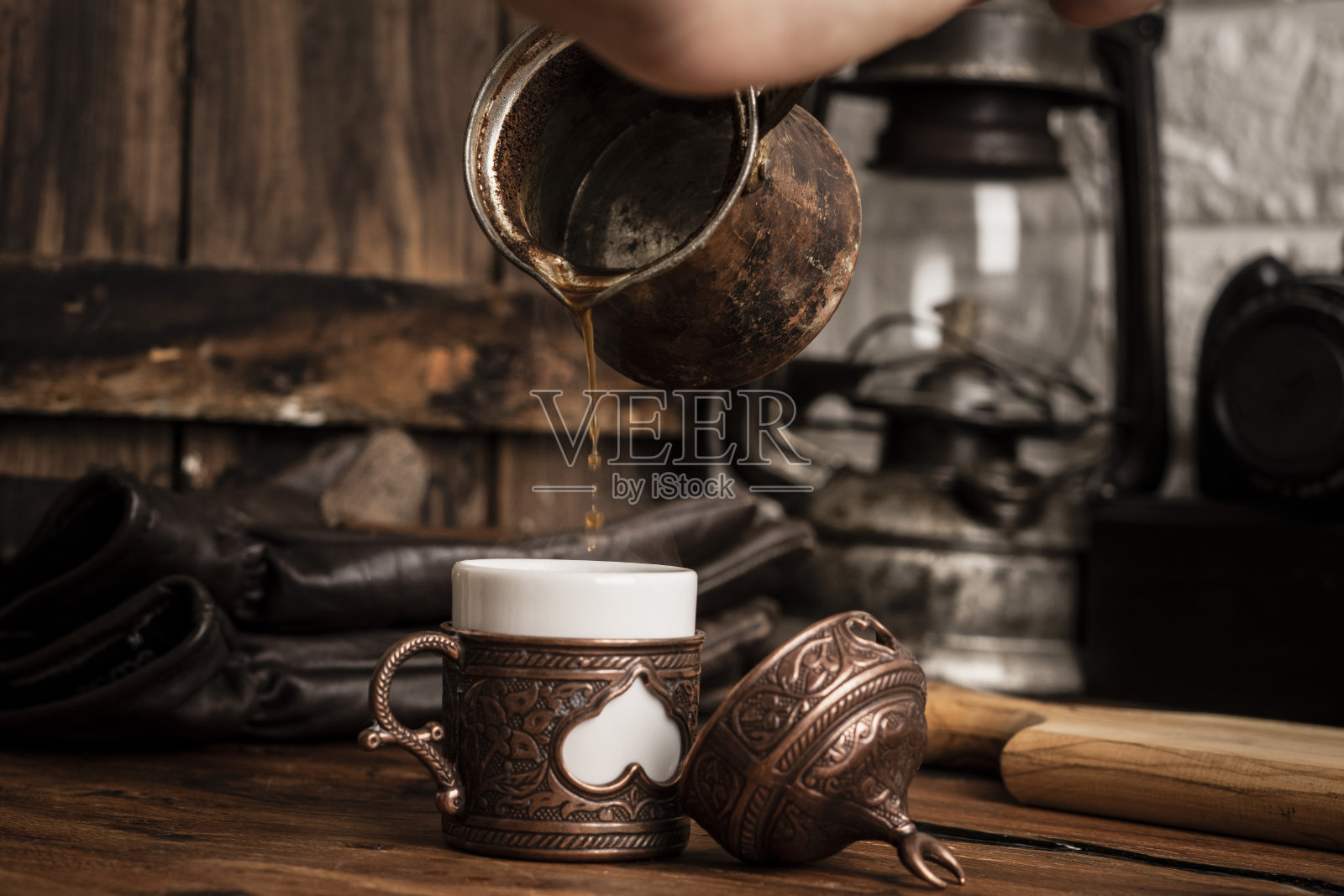 传统土耳其杯照片摄影图片