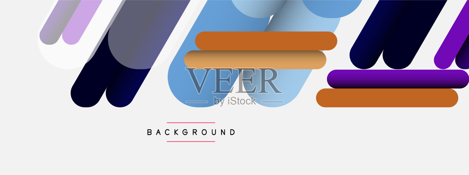 抽象背景圆形线条插画图片素材