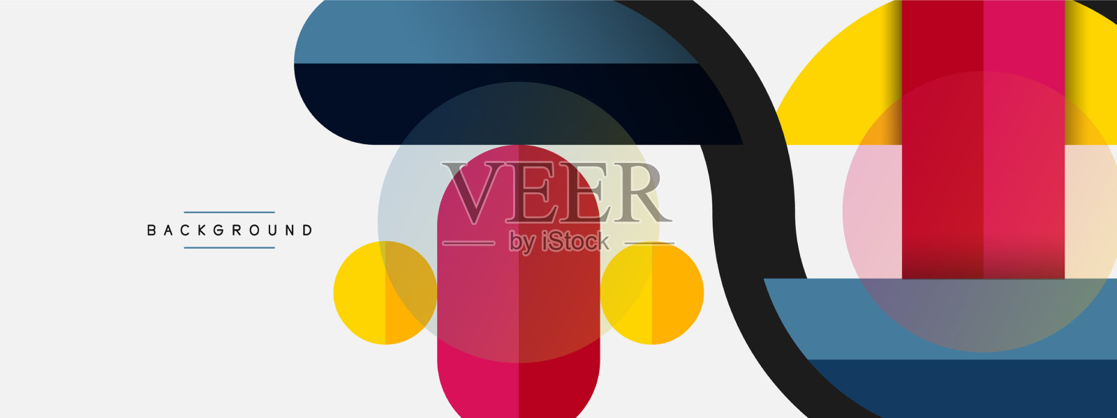 几何形状构成抽象的背景插画图片素材