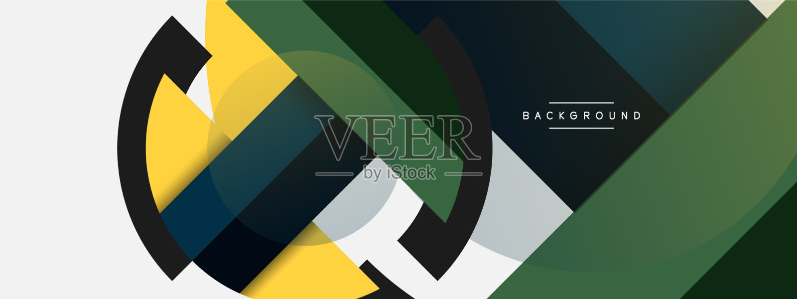 圆形几何图形，直线和圆插画图片素材