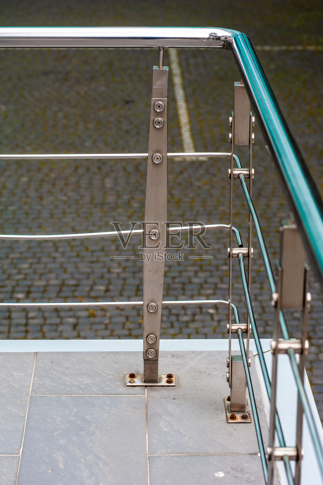 室外金属栏杆不锈钢照片摄影图片