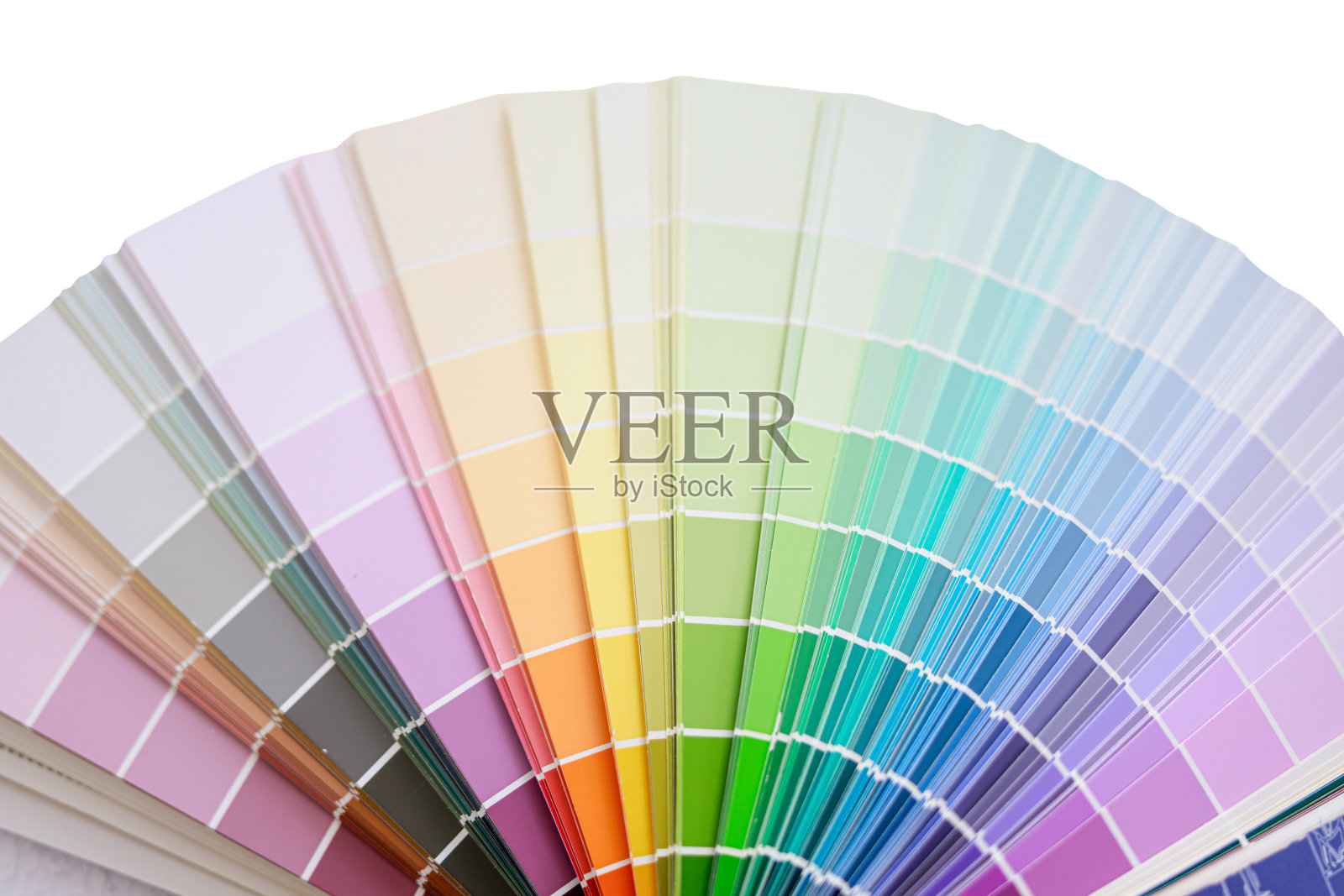 色轮调色板选择油漆色调在白色背景隔离照片摄影图片