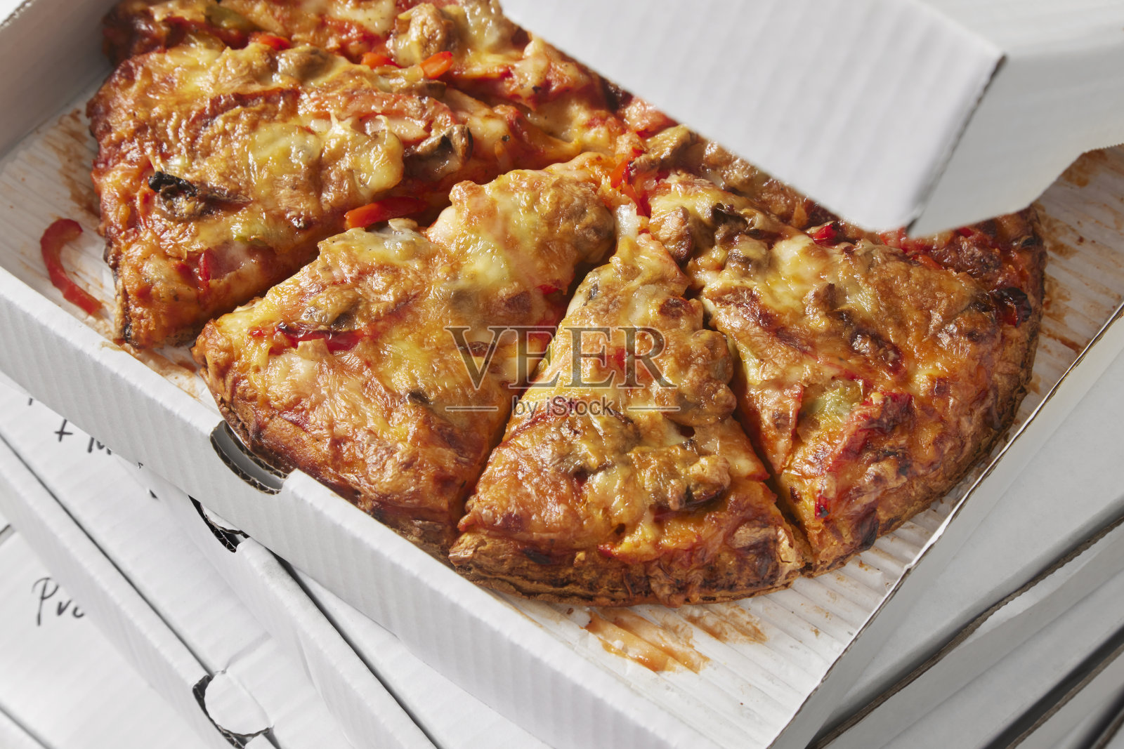 披萨外卖来了照片摄影图片