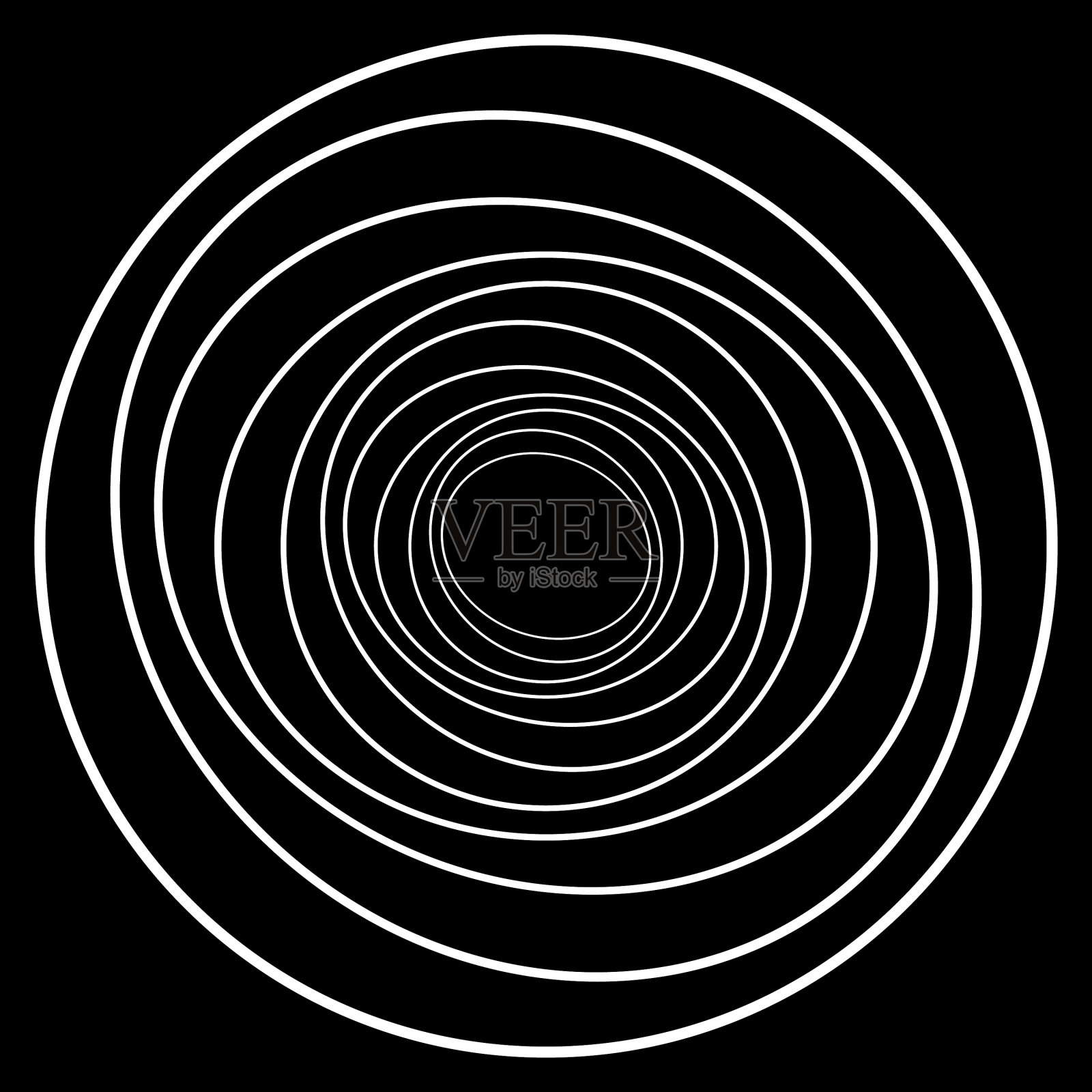 同心圆抽象的视觉设计元素插画图片素材
