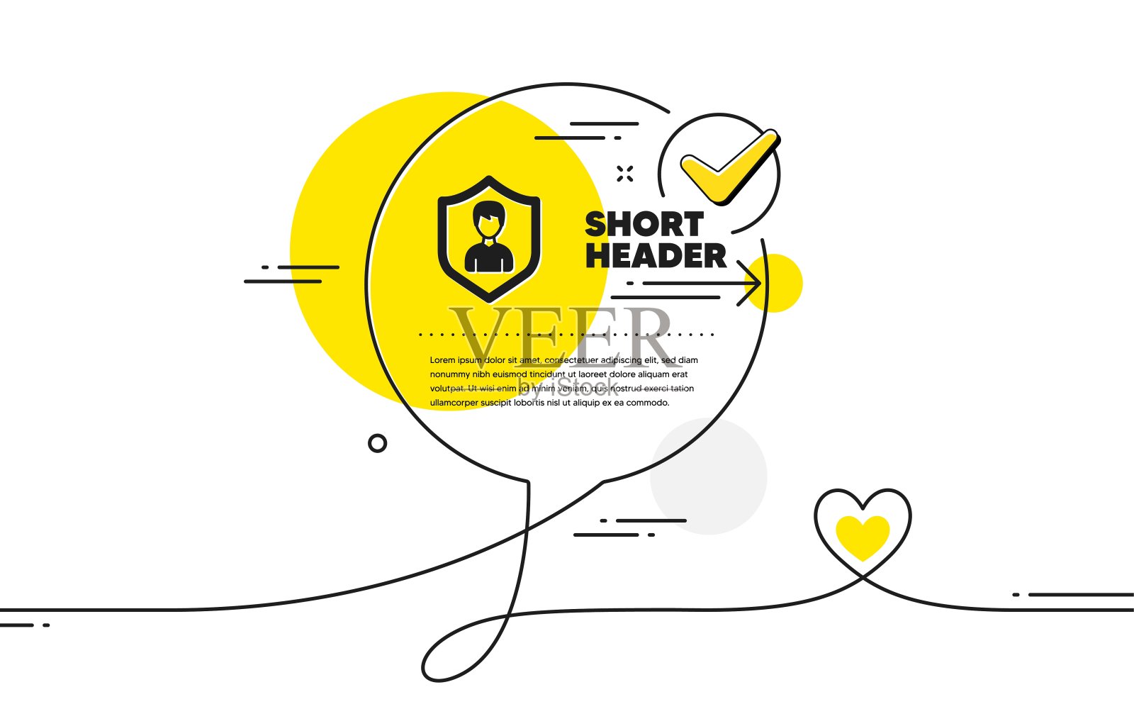 用户保护图标。男性形象标志。向量插画图片素材