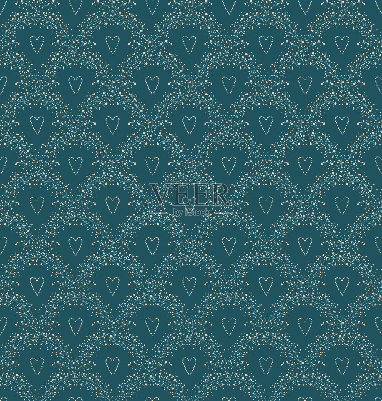 魔法圣诞快乐新年模式插画图片素材