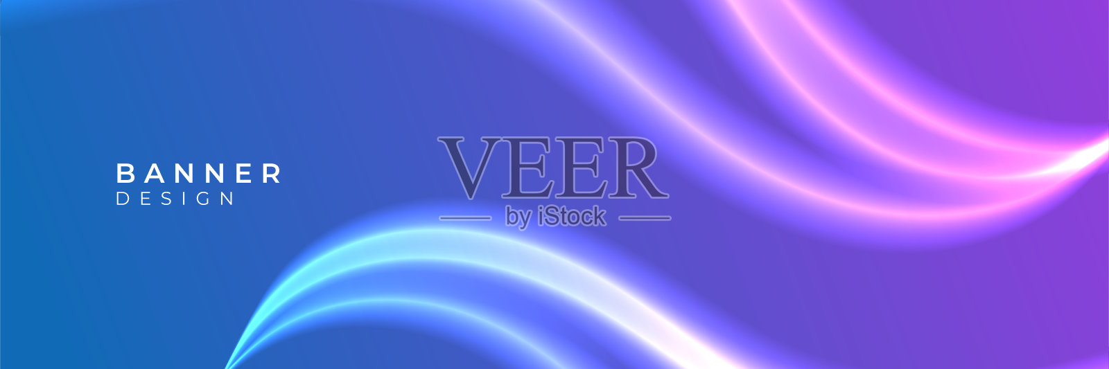 为宽横幅用几何图形元素抽象背景插图插画图片素材