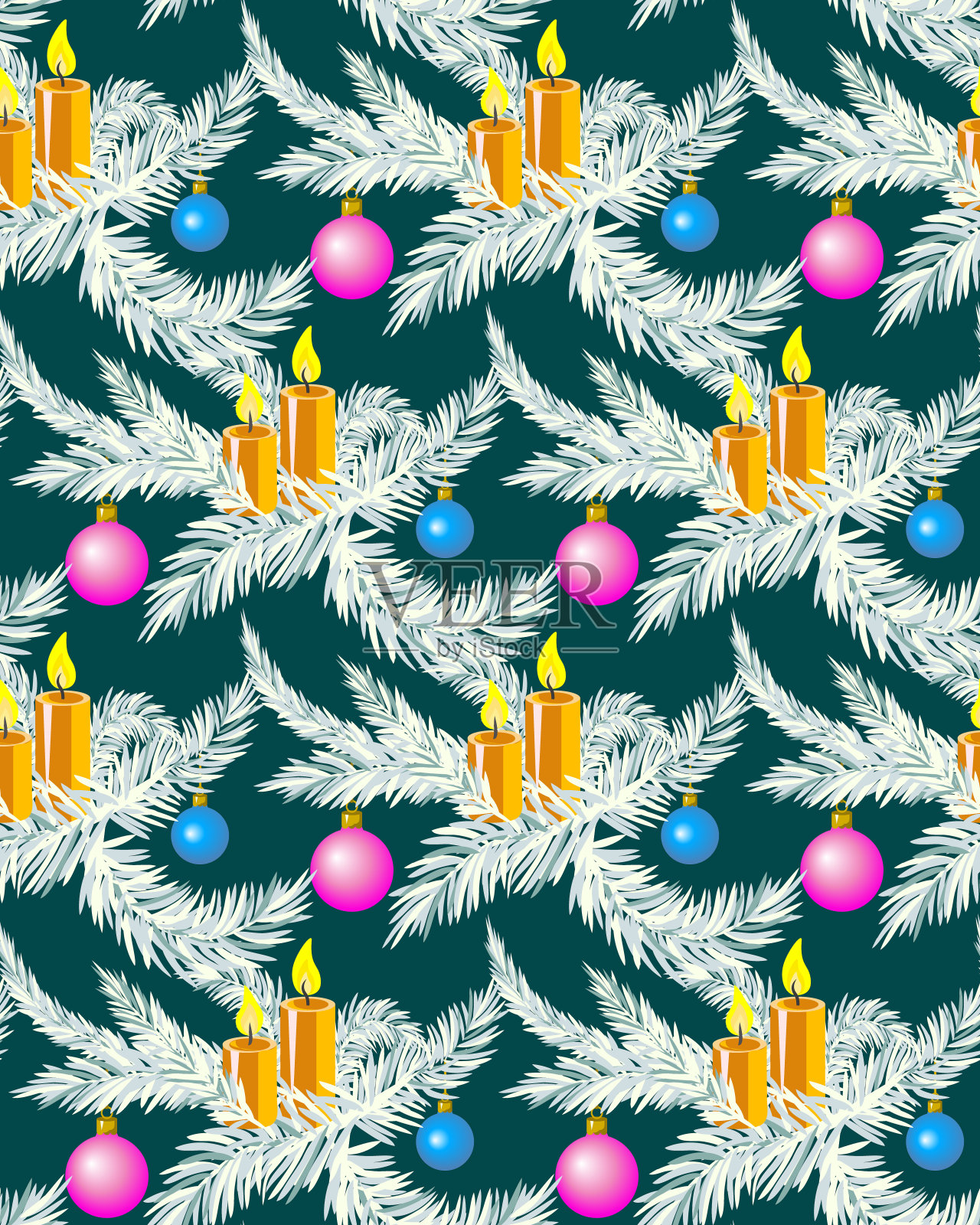 矢量降临无缝模式。插画图片素材