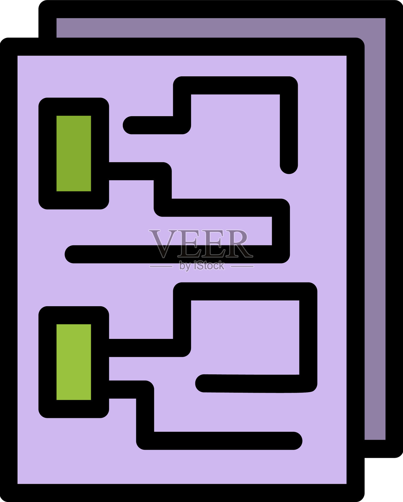 通讯工程师计划图标颜色大纲插画图片素材