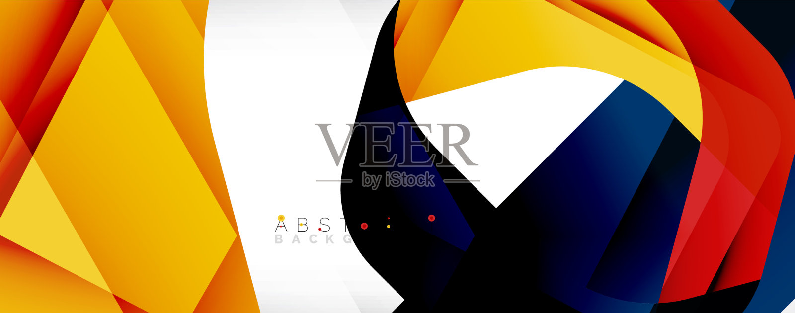 最小抽象背景-颜色重叠插画图片素材