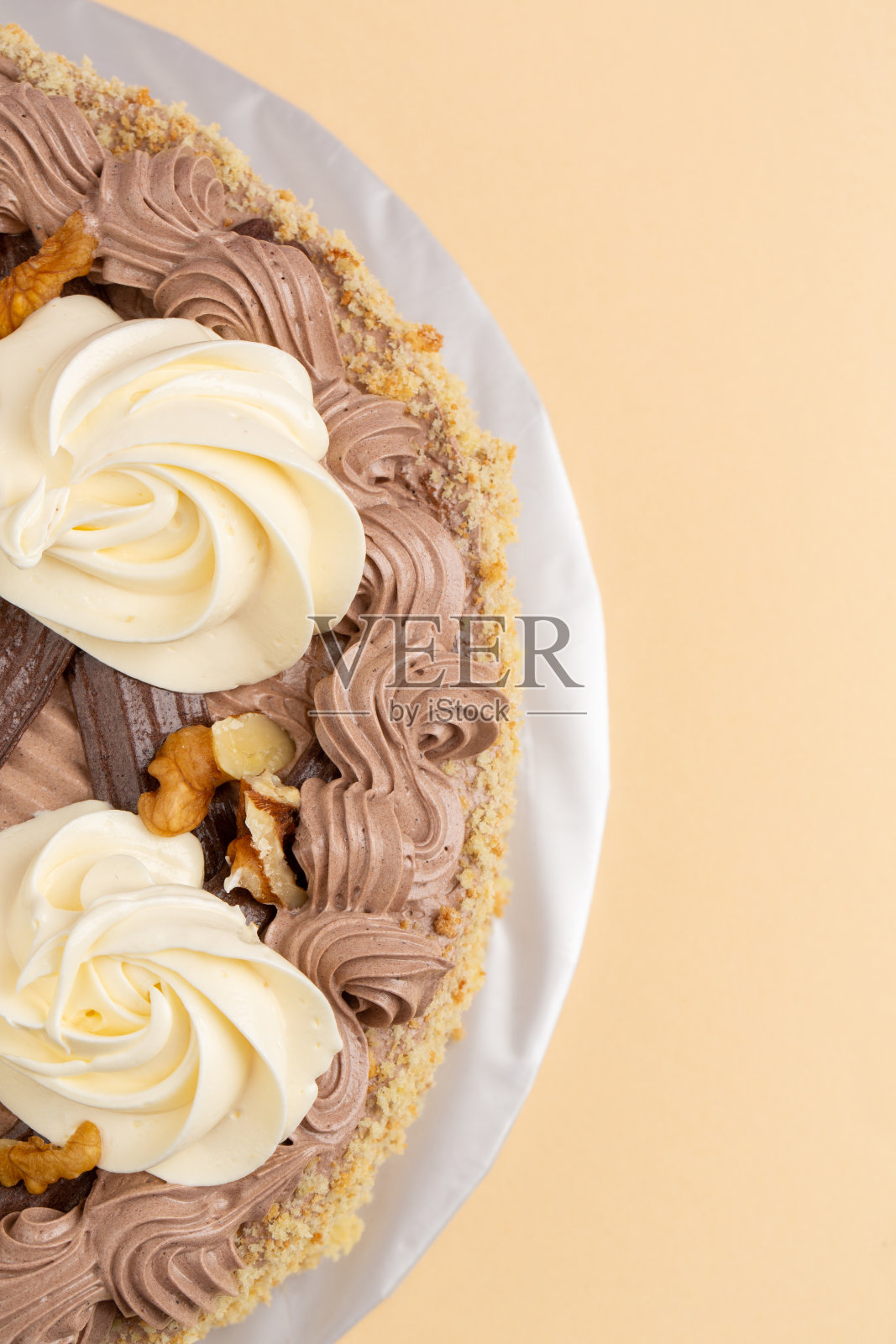 装饰巧克力蛋糕工作室照片摄影图片