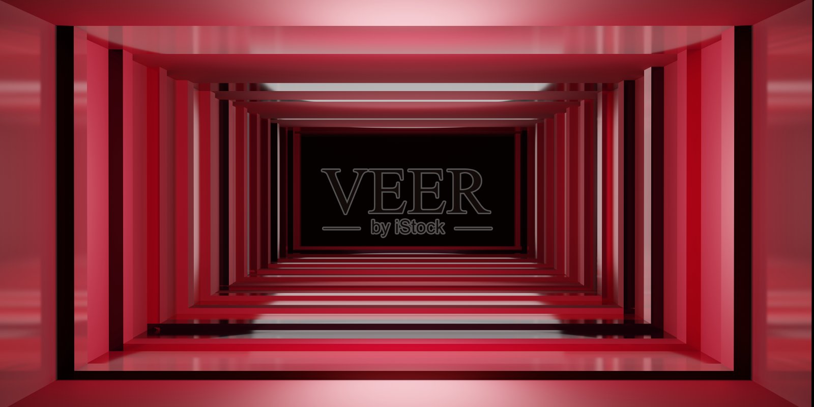 广场灯光隧道现代背景技术走廊三维插图照片摄影图片