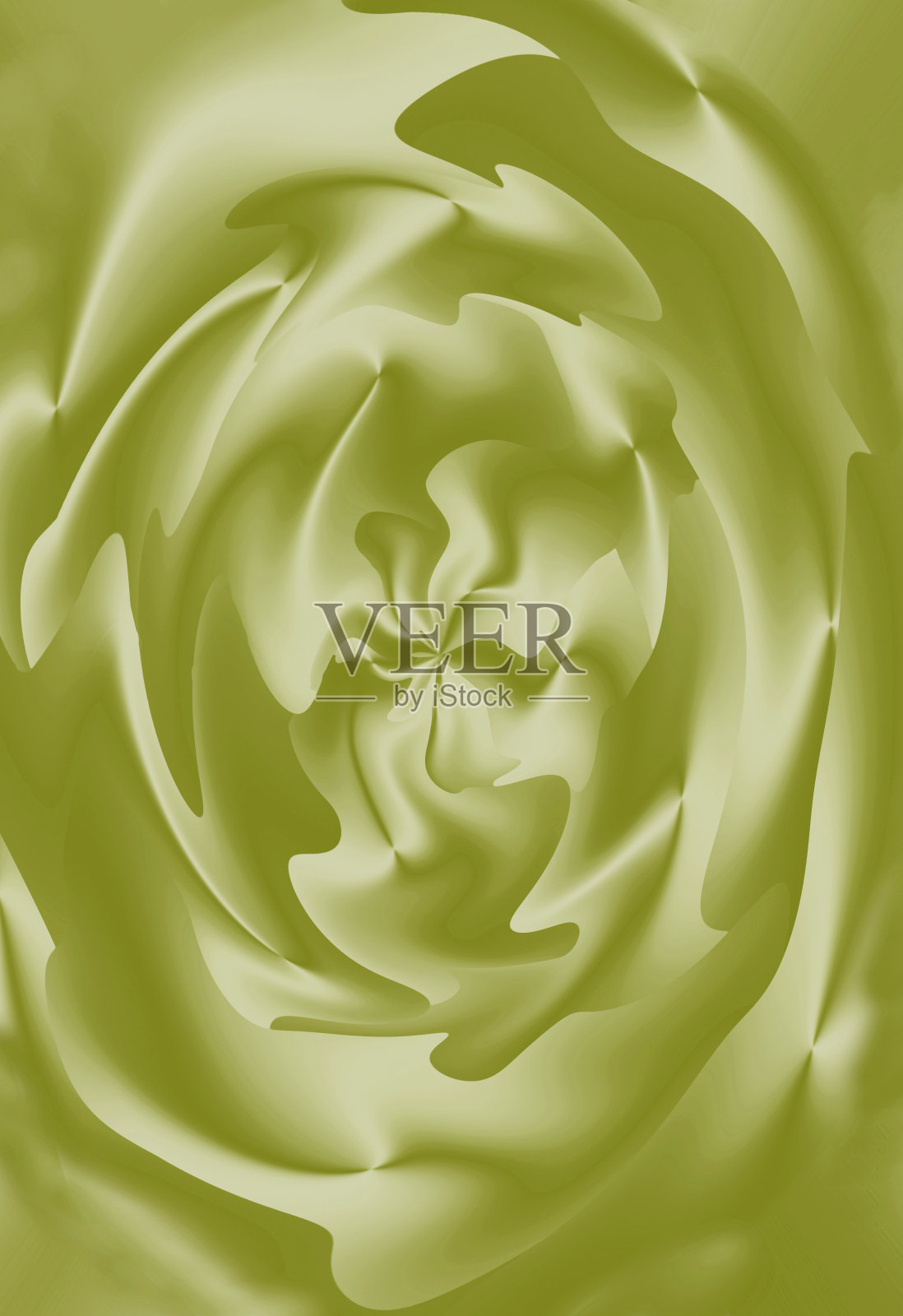 梯度橄榄绿花状螺旋波浪抽象背景照片摄影图片