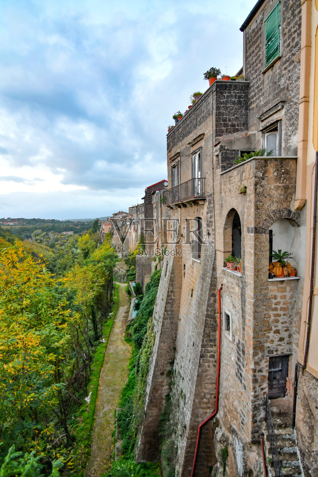 意大利圣阿加塔德戈蒂村。照片摄影图片