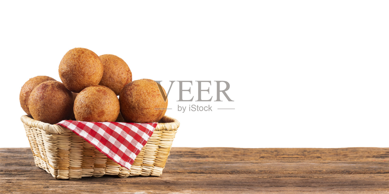 哥伦比亚buñuelos，奶酪球和玉米粉。传统食物照片摄影图片