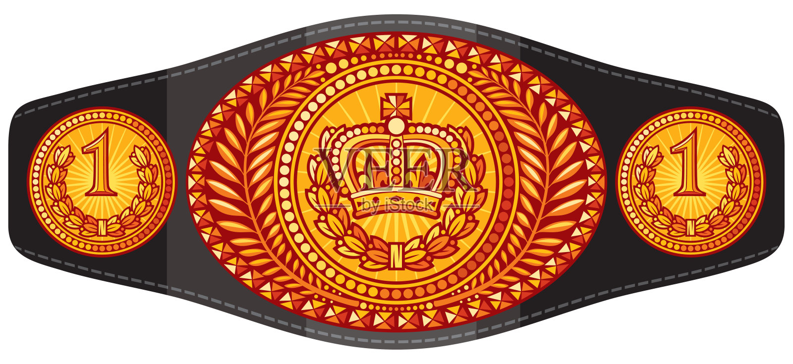 (拳击)冠军腰带插画图片素材